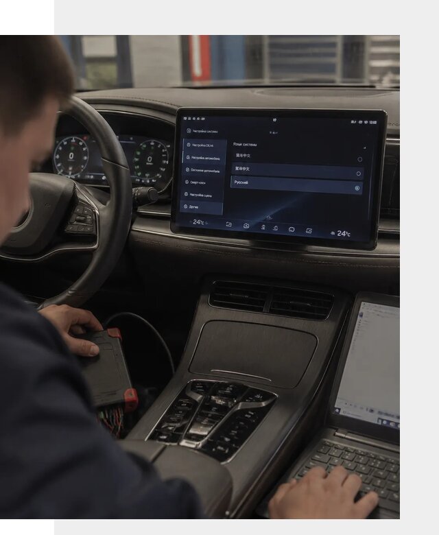 Русификация автомобиля BYD HAN для эксплуатации в Пушкине